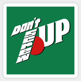 Don't Screw Up Funny Retro logo Parody Funny Sayings Gift Sticker